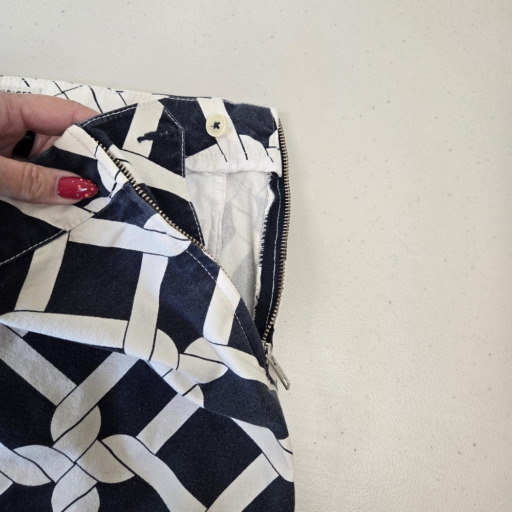 Tommy Hilfiger Graphic Crop Pants Navy White 10P - Picture 6 of 10